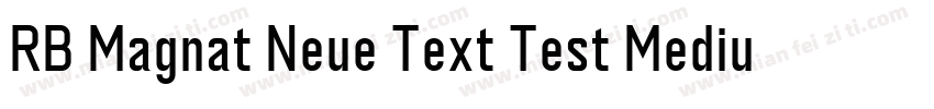 RB Magnat Neue Text Test Medium字体转换